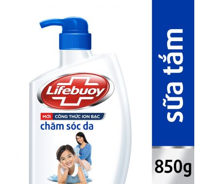 Sữa Tắm Lifebuoy vòi 850g  chăm sóc da (Xanh Dương) 